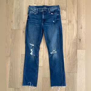 MOTHER THE MID RISE DAZZLER  ANKLE FRAY weekend warrior